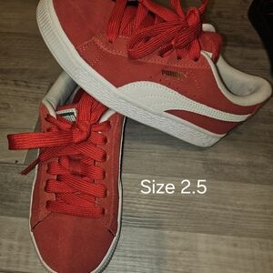 Puma Kids Vibrant Red Sneakers